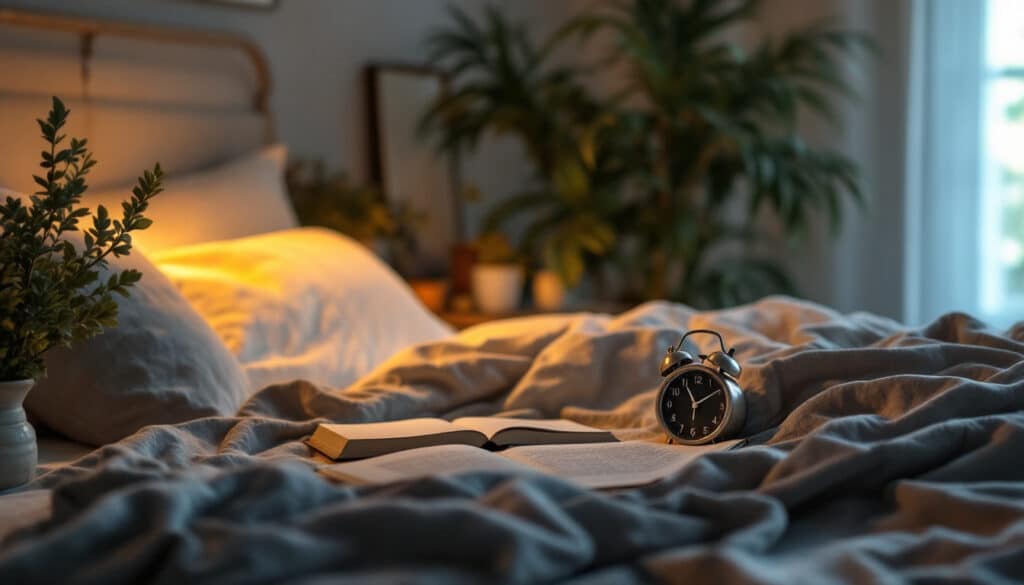 cama libro despertador plantas